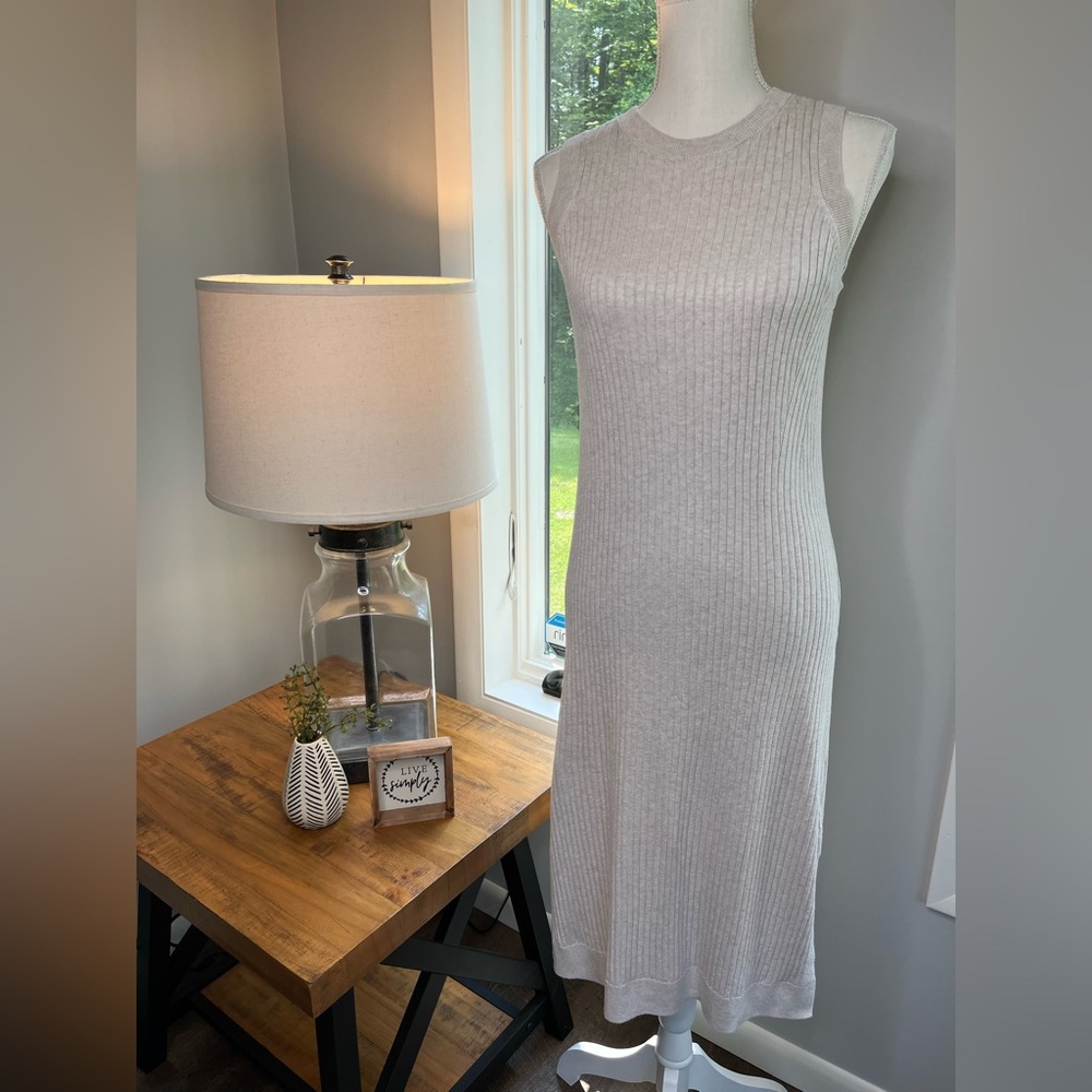 Banana Republic Ribbed Sleeveless Sweater Dress